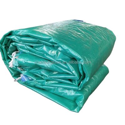Tissu HDPE imperméable à l'eau en PE Tarpaulin résistant aux taches Blue Poly Tarp pour couverture extérieure