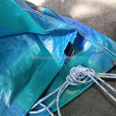 Compte de fils 500D Tarpaulin imperméable à l'eau couverture en plastique extérieur Polycarpe bleu pour l'extérieur