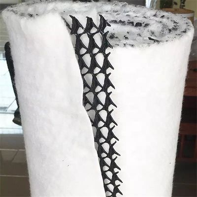 Geocomposite 3D en plastique pour le drainage avec géonet de 8 mm x 6 mm et géotextile à longue fibre