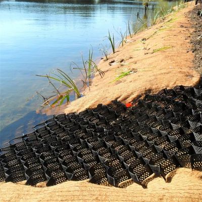 Geocelle de renforcement de protection contre les pentes raides pour la stabilisation et le renforcement des routes