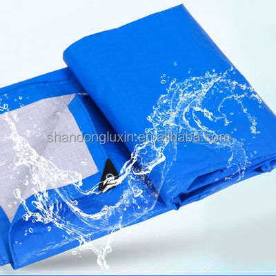 Couverture de toit en PE revêtu de bâton imperméable à l'eau et léger couverture de toit en PE en polyéthylène bleu