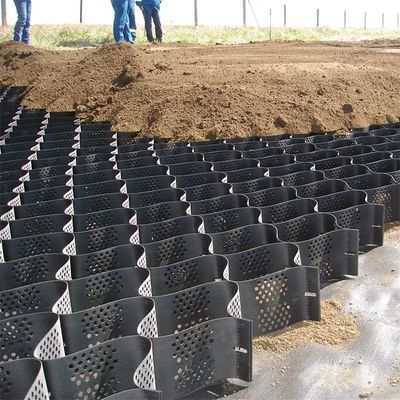 1.1mm 1.7mm contrôle de l'érosion par cellules géo pour la stabilisation des pentes et le renforcement du sol