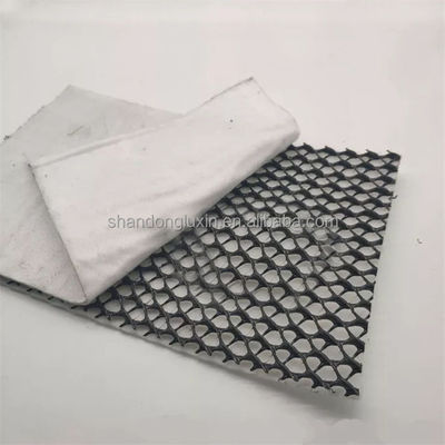 Longueur personnalisée Route de base noire blanche Réseau de drainage géocomposite Réseau composé 3d Geonet
