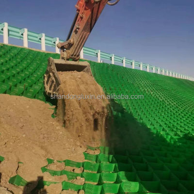 Produits de terrassement noir Hdpe Geocel pour le revêtement de chaussée en gravier Geocel
