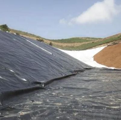 Géomembrane verte pour étanche à l'eau réservoir de lac artificiel revêtement de barrage HDPE sur mesure