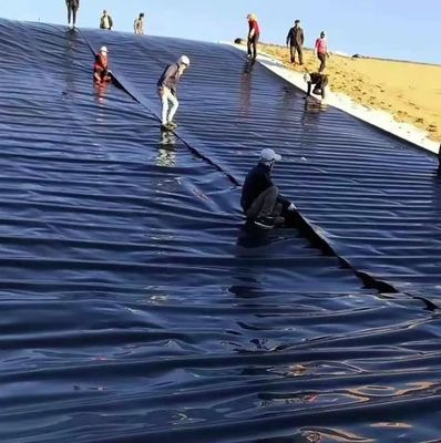 Géomembrane verte pour étanche à l'eau réservoir de lac artificiel revêtement de barrage HDPE sur mesure
