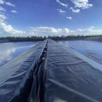 1.0mm Geomembrane en PEHD pour étang de poisson Largeur 1-6m Géomembrane noire résistante aux produits chimiques