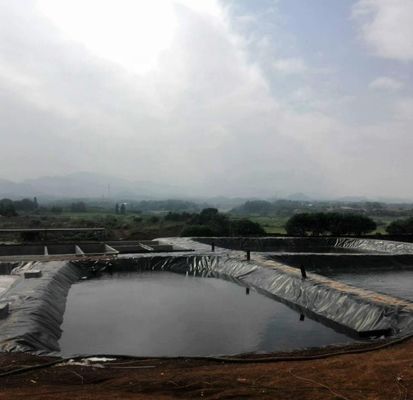 1.0mm Geomembrane en PEHD pour étang de poisson Largeur 1-6m Géomembrane noire résistante aux produits chimiques