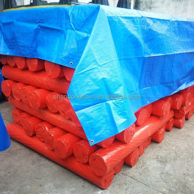 6*6-16*16 Densité double face étanche au PE revêtue de bâton en toile pour travaux lourds