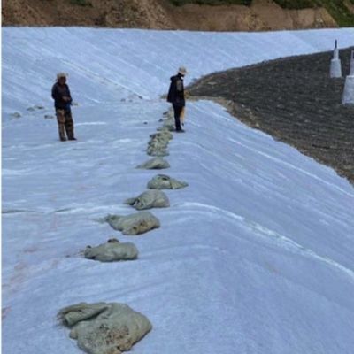 Réseau de drainage composite en trois dimensions moderne 50 m longueur 5 mm épaisseur pour les sites d'enfouissement