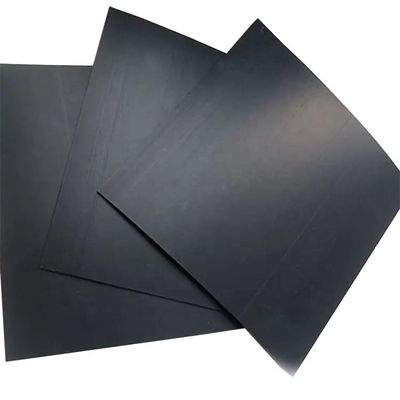 0.5 mm Noir HDPE Geomembrane Liner pour étang de ferme de crevettes de poisson à deux côtés texturé / lisse