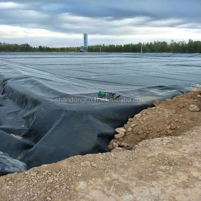 Projet de barrage en Afrique du Sud Géomembrane HDPE 0,8 mm 1 mm 1,5 mm 2 mm avec matériau EVA EPDM