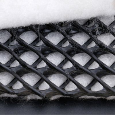 densité Polyéthylène plastique pour drainage Géonette avec adhésif géotextile 6 mm d'épaisseur