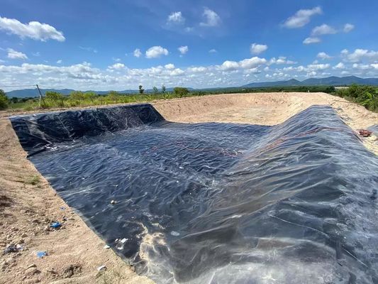 500 microns Couches de barrage Prix Geomembrane HDPE imperméable à l'eau pour l'élevage des poissons