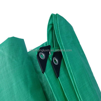 Légère couverture de bâche en PE vert pour feuille imperméable épaisseur personnalisée