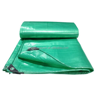 Légère couverture de bâche en PE vert pour feuille imperméable épaisseur personnalisée