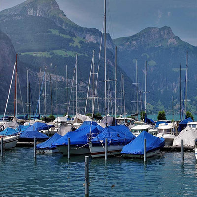Couvertures de camions, de voitures et de bateaux en rouleau de bâches en poly-tarpaulin laminé en HDPE durable pour l'extérieur