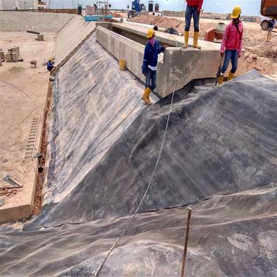 Piscine double douce en PEHD Liner de l' étang 1 mm 2 mm Geomembrane feuille en plastique imperméable