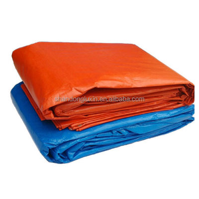 Tissus en PE imperméable à l'eau Tissus lourd bleu/orange avec anti-UV et durabilité