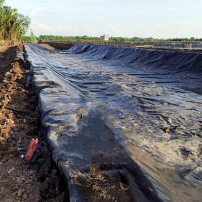Dining Anti-UV Hdpe étang liner 0,5 mm 1 mm 1,5 mm 2 mm géomembrane pour les réservoirs d'élevage de poissons de barrage