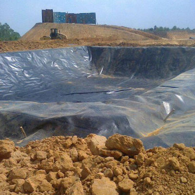 500 microns HDPE Liner de barrage d'étang pour la ferme Earch Dam Lining au Kenya Épaisseur 0,2 mm-3 mm