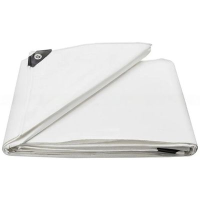 140g-220g Légère Blanc PE Tarpaulin Finition Des feuilles Couvertures avec motif à carreaux