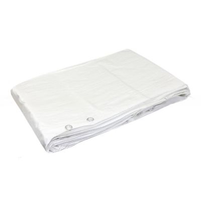 140g-220g Légère Blanc PE Tarpaulin Finition Des feuilles Couvertures avec motif à carreaux