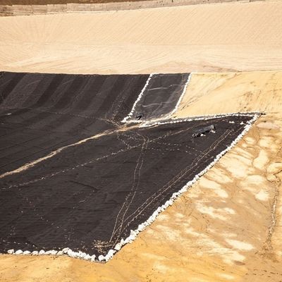 Liner d'étang de poisson à géomembrane pliable en noir ou en couleur personnalisée pour l'élevage de crapauds