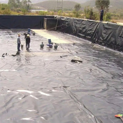 Surface doublée lisse 0,5 mm LDPE LLDPE HDPE géomembrane pour la ligne de barrage de la pêche