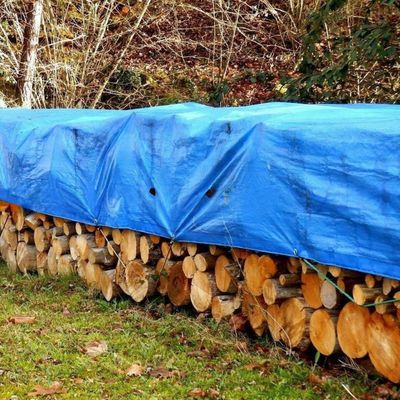 Tissus de bâton en PE tissé revêtu de LDPE pour les tentes et les camions, en matériau étanche