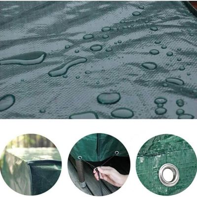 Tissus de bâton en PE tissé revêtu de LDPE pour les tentes et les camions, en matériau étanche