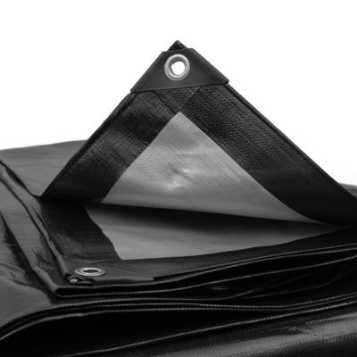 50 à 300 gm Tissu en polyethylène bleu PE Tissue de bâche pour couverture de protection extérieure