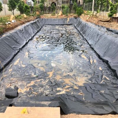 Épaisseur 0,3 mm-3,0 mm Linier géomembrané pour étang pour réservoir de lac artificiel en HDPE noir