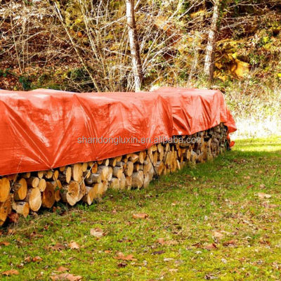 Rouleau de bâche PE léger pour l'origine Ueae feuille orange en 500D-1500D Nombre de fils