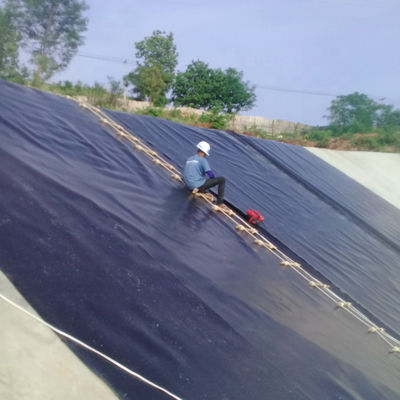 Géomembrane HDPE 0,5 mm 1 mm 1,5 mm 2 mm Longueur 50-200 m pour l'étanchéité des barrages et des étangs