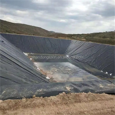 Geomembranes industrielles imperméables à l'eau en PEHD pour l'élevage de crevettes Design noir brillant
