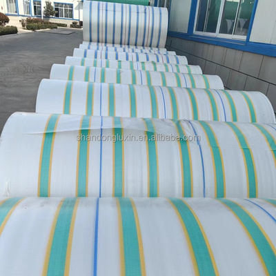 Protéger contre les rayons du soleil en étoffes de bâton vert jaune et vert rayé pour la protection contre la pluie et la poussière