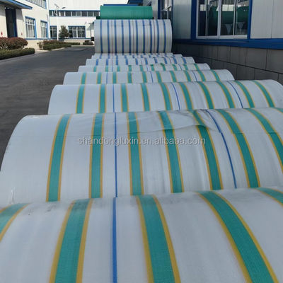 Protéger contre les rayons du soleil en étoffes de bâton vert jaune et vert rayé pour la protection contre la pluie et la poussière