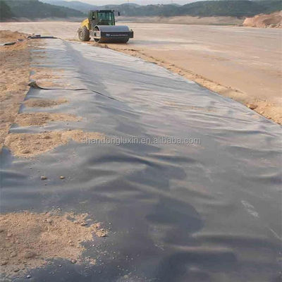 Géomembrane noire pour site de décharge usine de traitement des eaux usées étang de poisson Hillside Direct