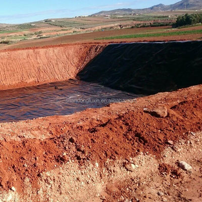 Géomembrane noire en PEHD respectueuse de l'environnement pour les étangs de poissons ASTM GRI-GM13