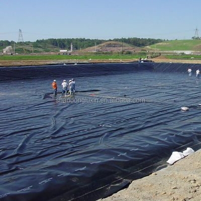 Géomembrane noire écologique de 1 à 6 m de largeur pour les étangs de poissons et les sites d'enfouissement