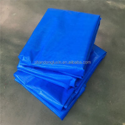 Tâche en PE bleu argenté étanche à l'eau pour tente de baldaquin ou couverture de piscine 50gm-280gm
