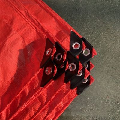Tissus en PE rouge étanche à l'eau et à la poussière Blocs solaires Autres tissus 3x4m 4x5m 4x6m