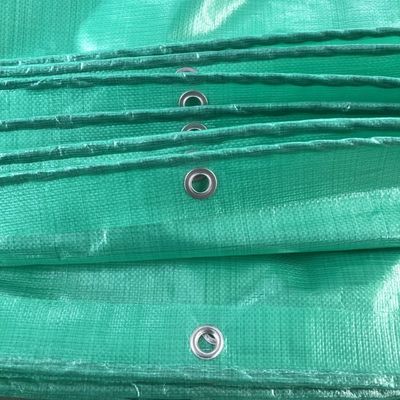 500D Compteur de fils Vert PE Tarpaulin résistant au soleil et imperméable pour les activités de plein air