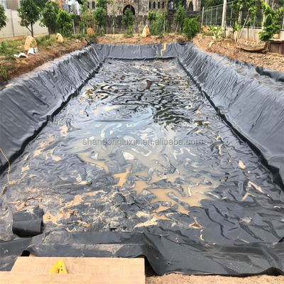 2 mm noir HDPE géomembrane étanche à la crevette pour étang de pêche de crevettes pour bâtiment d'aquaculture