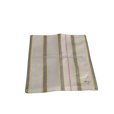 Densité imperméable à la pluie de bâches en PE rayées 8*8-14*14 Nombre de fils 500D pour les besoins imperméables à la pluie