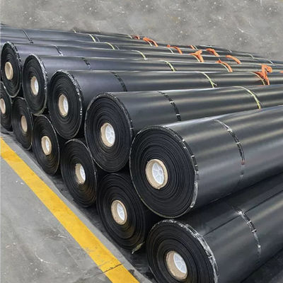 Longueur 50-200m Géomembrane en HDPE noir pour étang Liner d'alimentation directe étanche