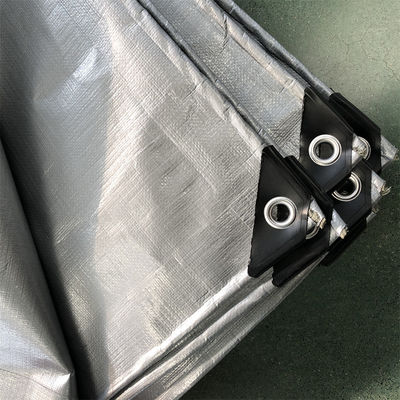 Haute dureté de surface argent gris tissé en PE pour la bâche en polyéthylène imperméable
