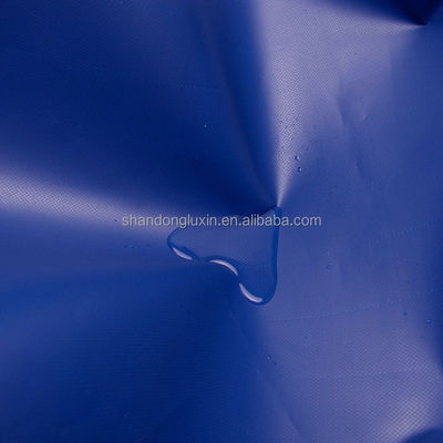 Taille personnalisable Étoffe de bâton en PVC bleu Largeur de matériau durable Max 2m pour les articles de couverture