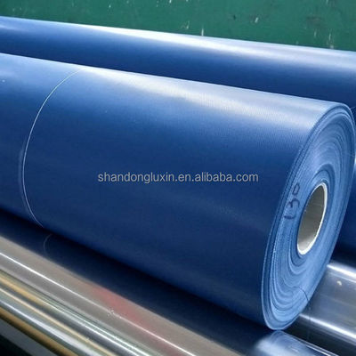 Taille personnalisable Étoffe de bâton en PVC bleu Largeur de matériau durable Max 2m pour les articles de couverture